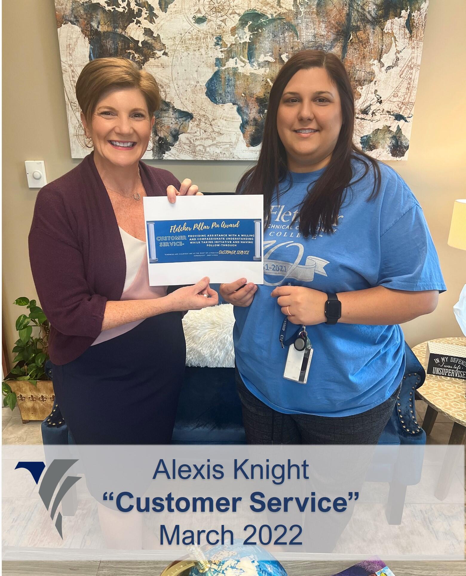Alexis-Knight-Customer-Service-March-2022
